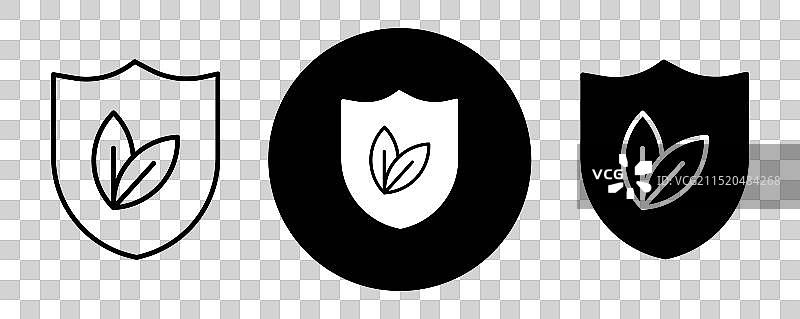 保护环境轮廓图标合集图片素材