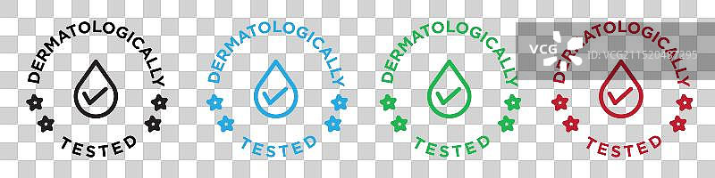 皮肤科测试图标线条艺术图片素材