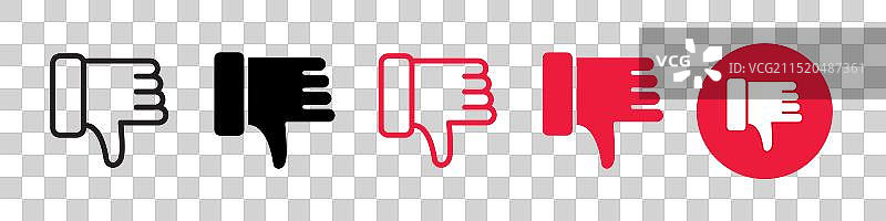 不喜欢图标线条艺术图片素材