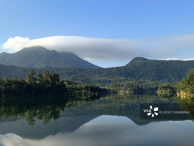 海南  ，热带花园的早晨图片素材