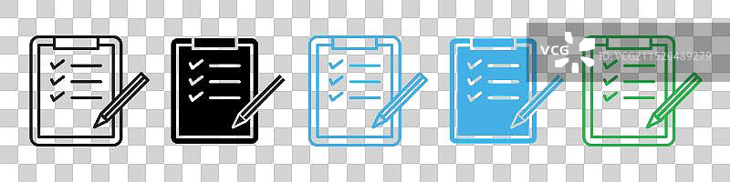 订单图标线条艺术图片素材