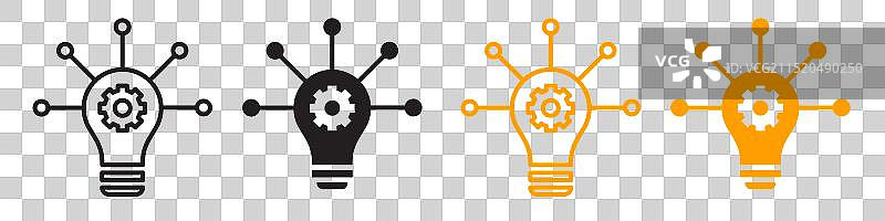 创意战略融合图标概念图片素材