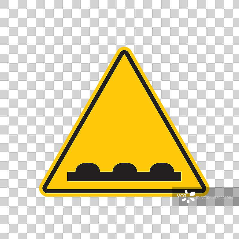 减速标志，提高道路安全图片素材