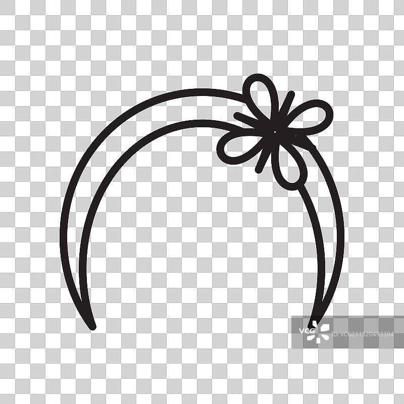 发饰时尚装饰发带图标图片素材