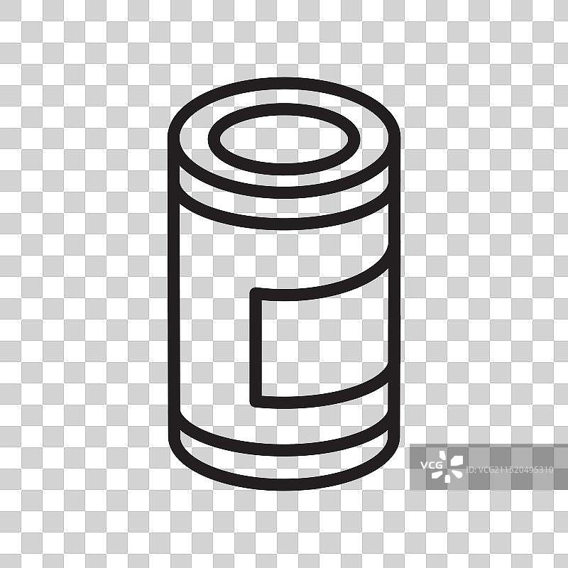 罐头图标线条艺术图片素材