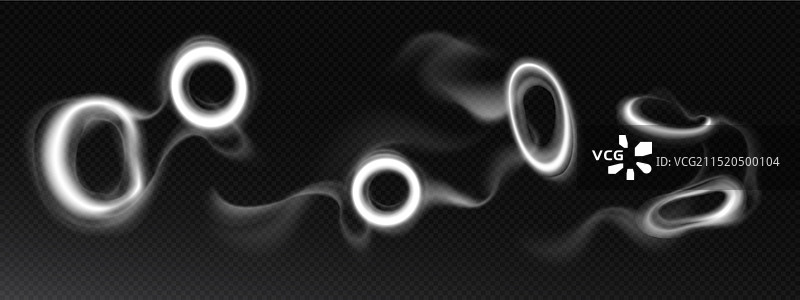 烟圈透明背景抠图图片素材