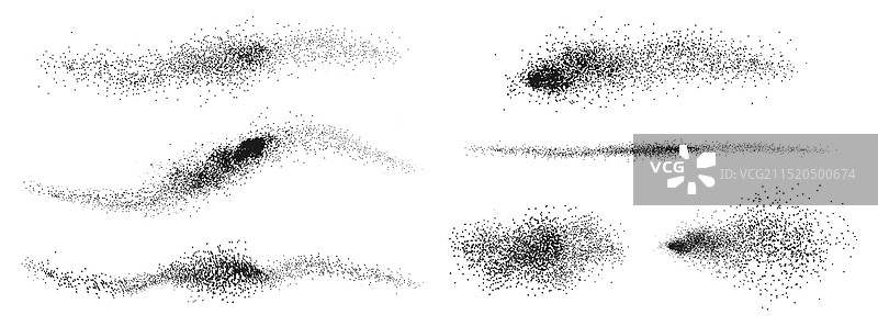Grunge风格粉末点飞溅效果图片素材