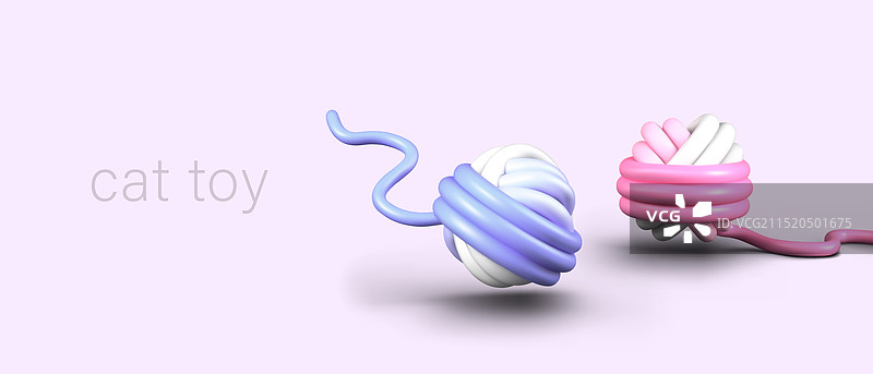 猫玩具球的商业概念图片素材
