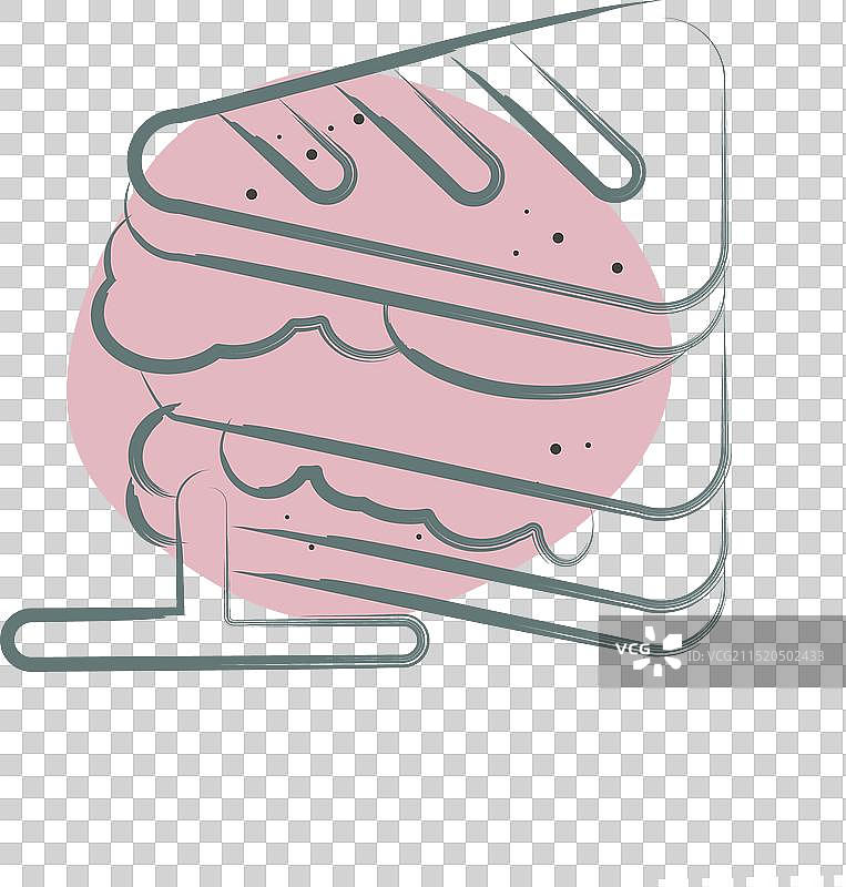 彩色早餐三明治图标图片素材