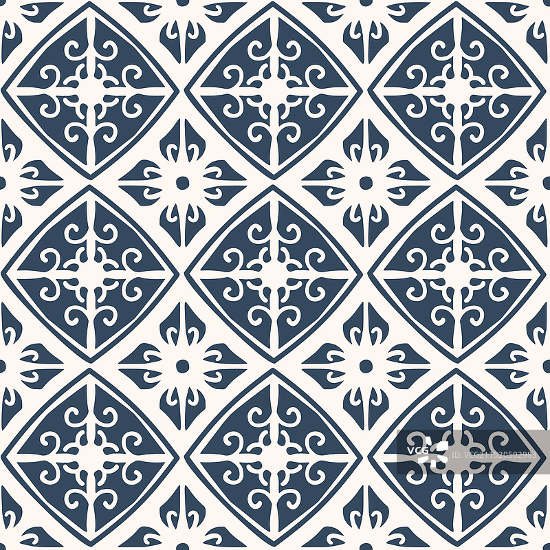 黑白阿拉伯花纹无缝图案图片素材