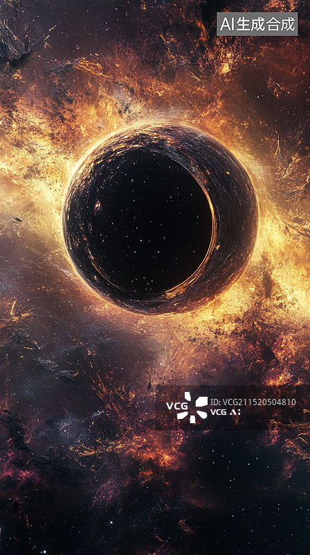 【AI数字艺术】超新星与黑洞 —— 永恒之美图片素材