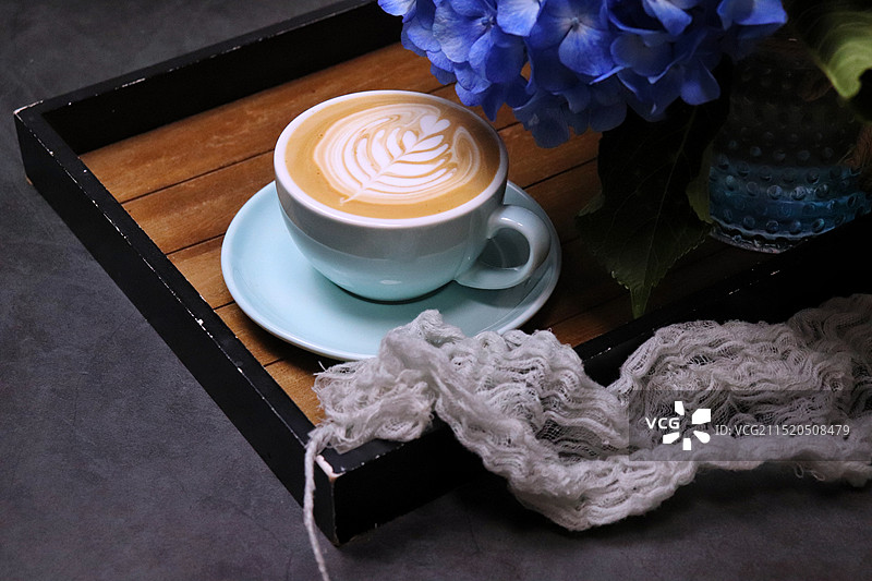 拿铁咖啡图片素材