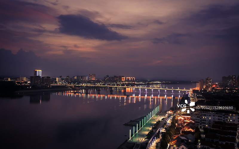 万安县赣江大桥图片素材