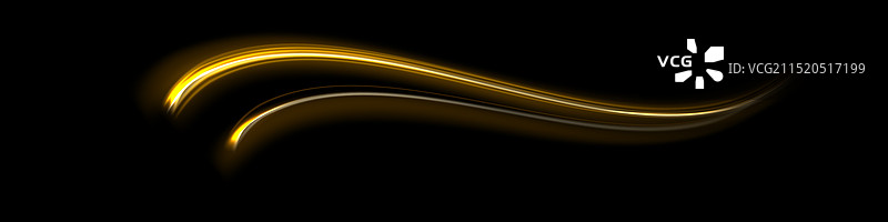 霓虹黄色曲线蓝色线条光效背景图片素材