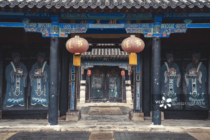 山东邹城孟府二门图片素材