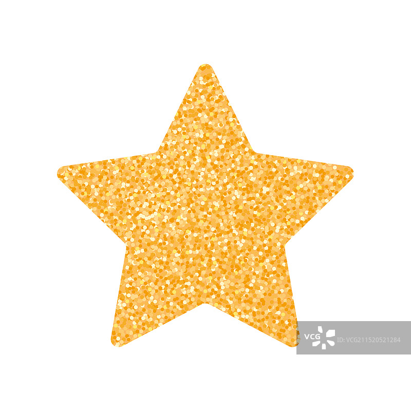 金色闪光亮片星星图片素材