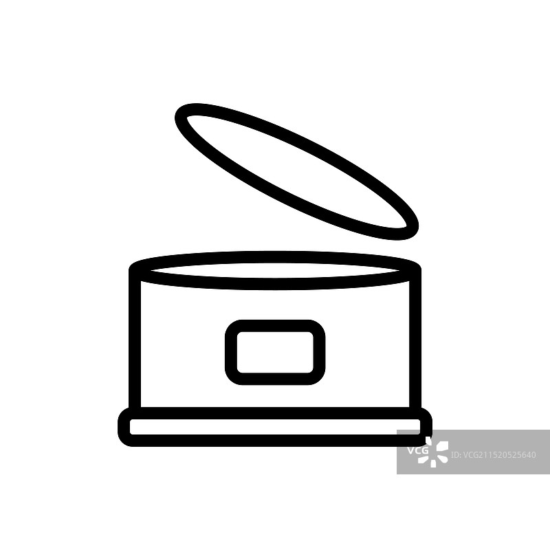 白色背景上的罐装食品图标图片素材