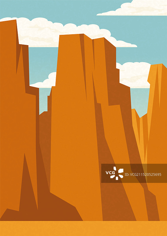 唯美沙漠自然公园景观海报图片素材