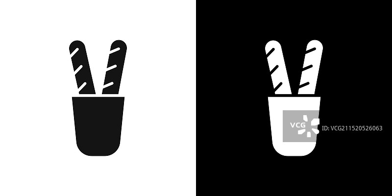 法式面包图标Logo合集图片素材