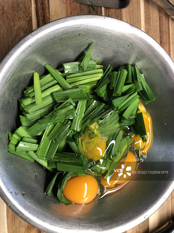 韭菜鸡蛋图片素材