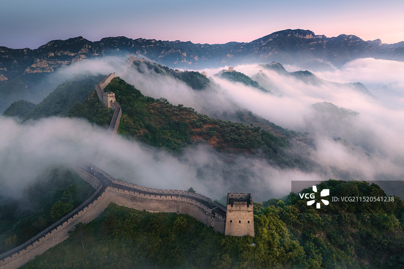 黄崖关云海图片素材