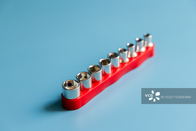 电动工具可替换六角套筒扳手套装图片素材