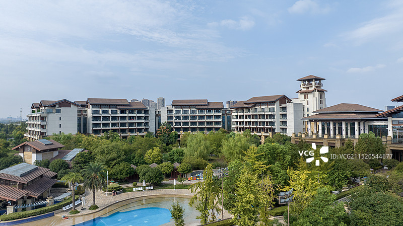 武汉光谷希尔顿酒店A区客房图片素材