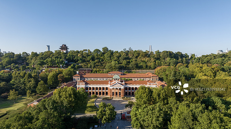 武汉辛亥革命博物院正面平拍图片素材