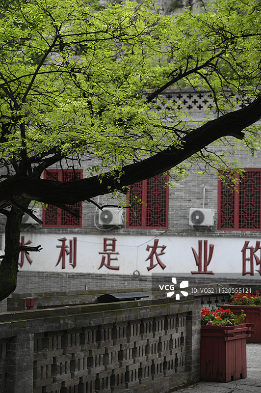 太原古建筑窦大夫祠图片素材