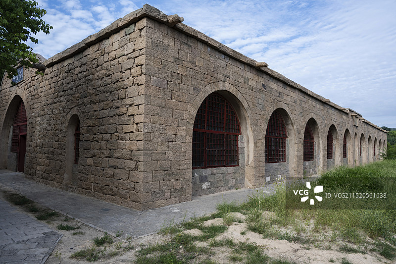 山西临汾克难坡，抗日战争第二战区司令部旧址图片素材