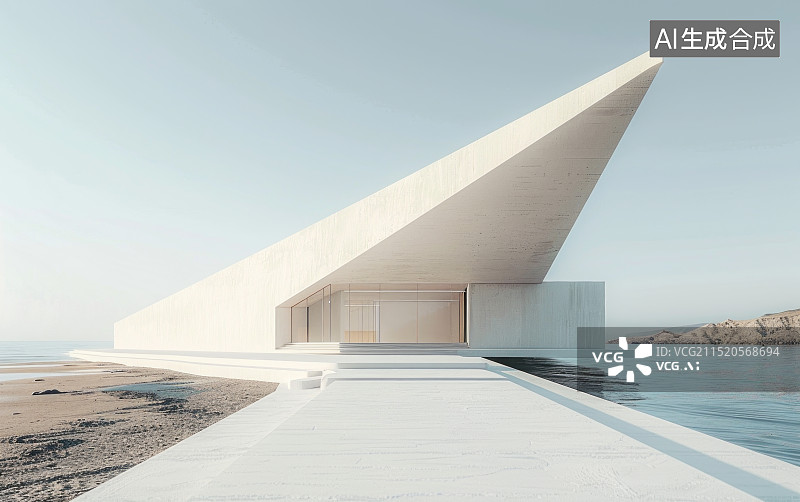 【AI数字艺术】现代艺术建筑空间与结构图片素材