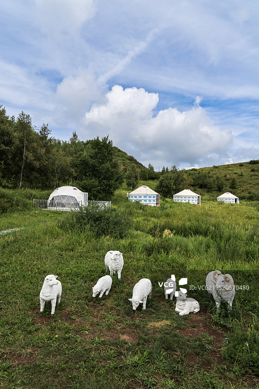 张家口黄龙山庄景区图片素材