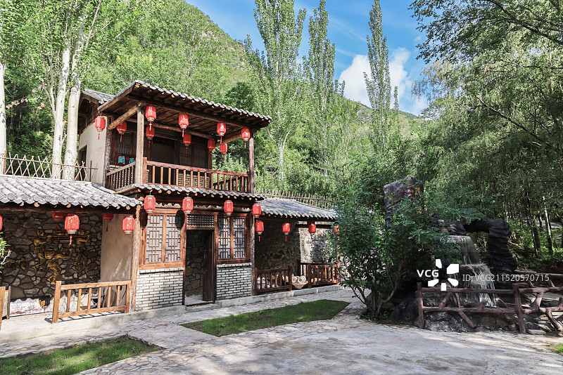 张家口黄龙山庄景区图片素材