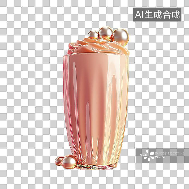 【AI数字艺术】镭射风饮料元素图片素材