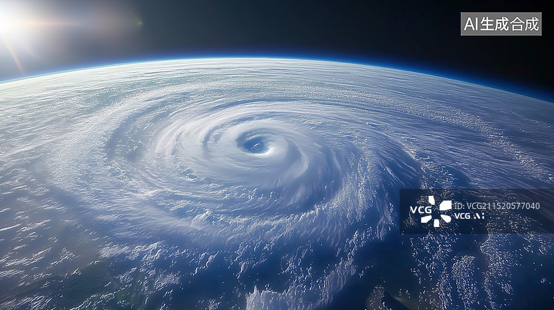【AI数字艺术】全球风暴插画图片素材