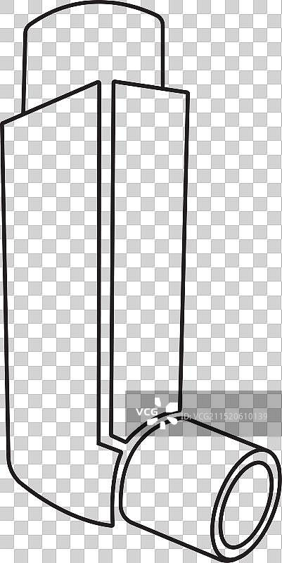 吸入器线性图标图片素材