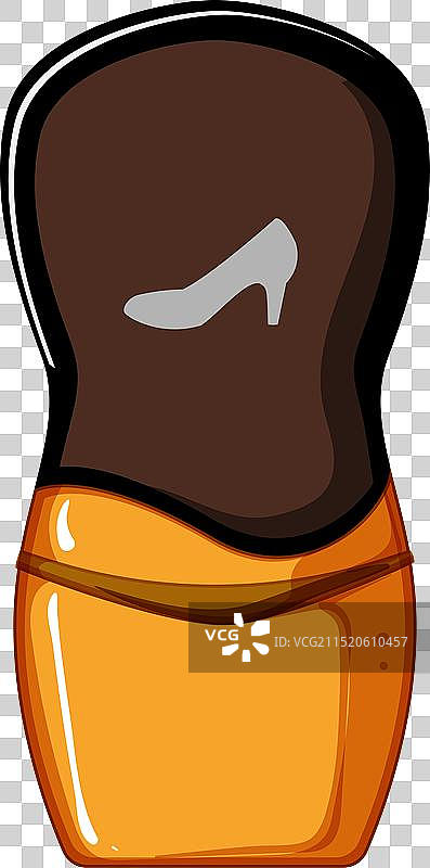 皮革鞋油卡通图片素材