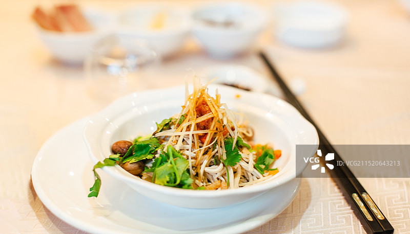 泰州早茶烫干丝图片素材