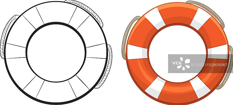 救生员救生圈图片素材