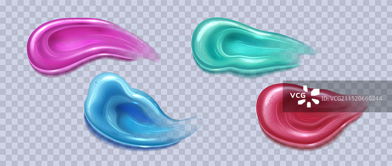 牙膏涂抹质地化妆品凝胶色板图片素材