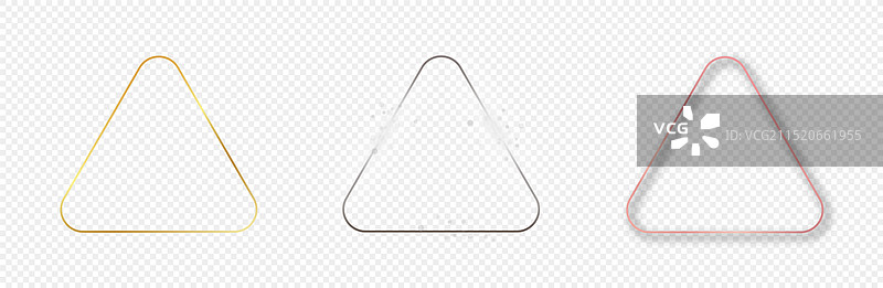 三个圆角菱形框架图片素材