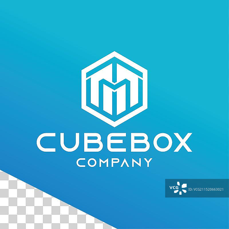 立方体盒子logo设计，科技象征图片素材