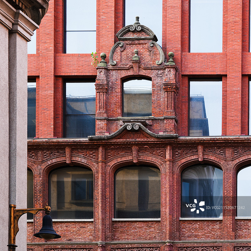 上海外滩源历史建筑外立面特写图片素材