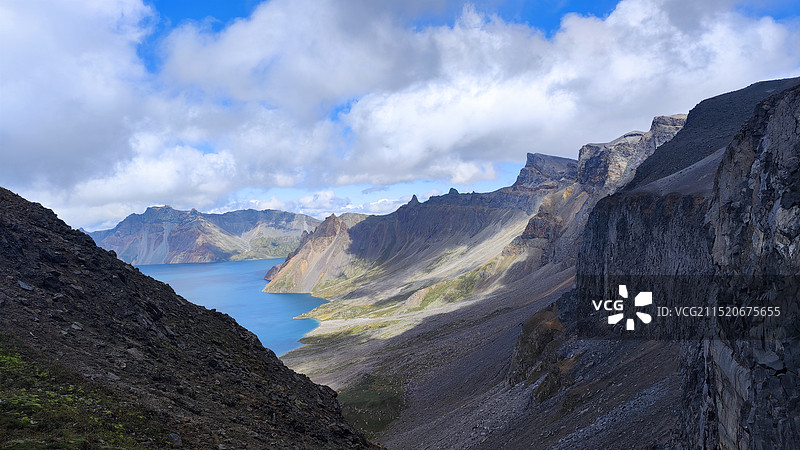 延边长白山峡谷浮石林景区图片素材