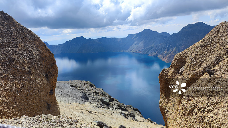 延边长白山峡谷浮石林景区图片素材