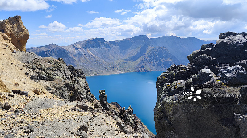 延边长白山峡谷浮石林景区图片素材