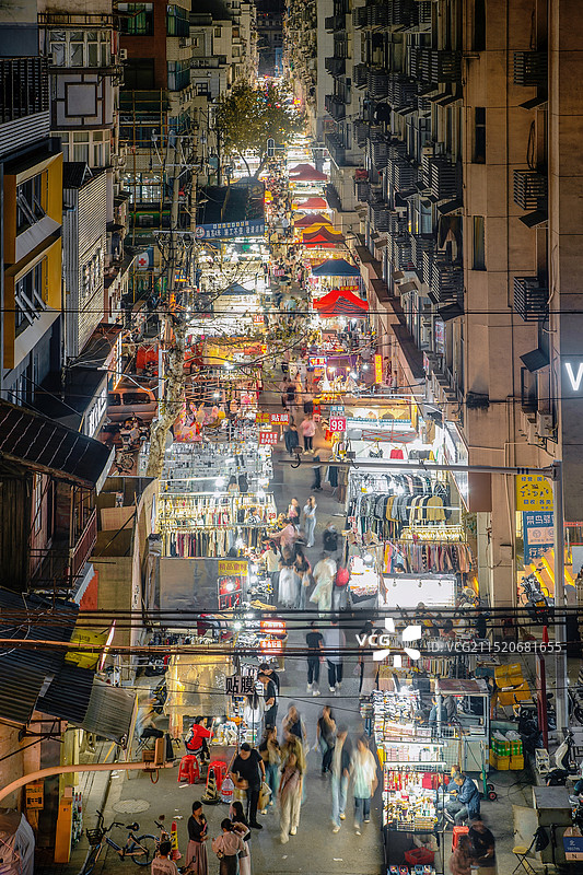 武汉保成路夜市图片素材