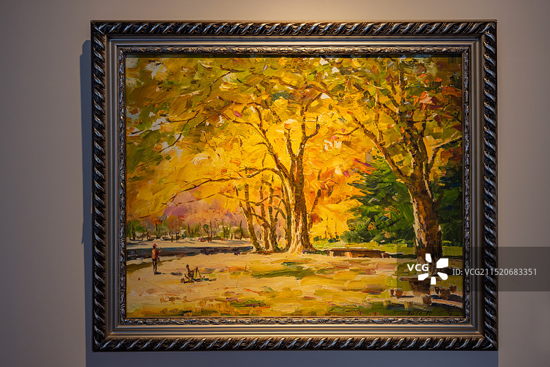 无锡市信利博物馆收藏的朝鲜国家名人字画油画图片素材