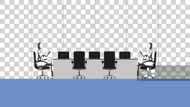 人工智能机械机器人工作图片素材