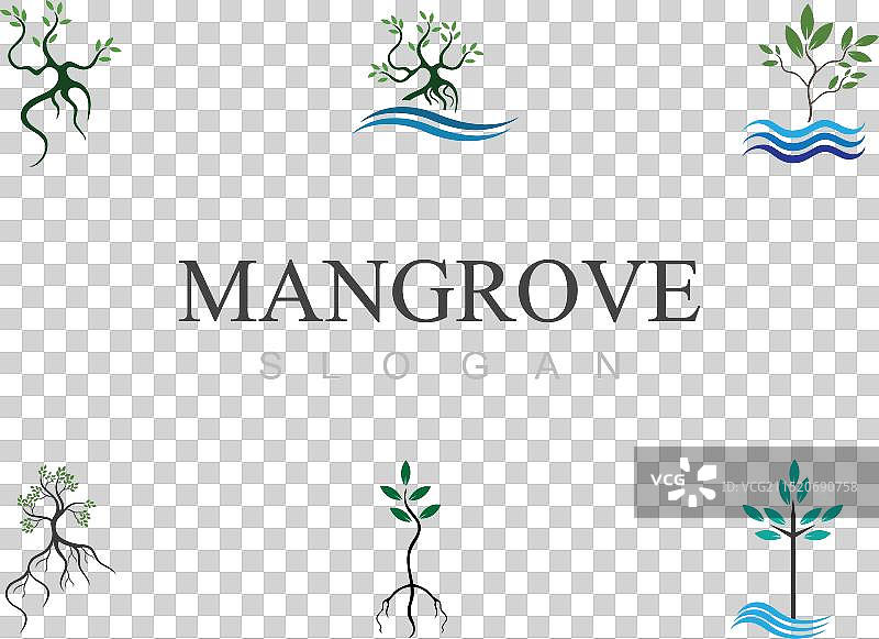 红树林生态标志图片素材
